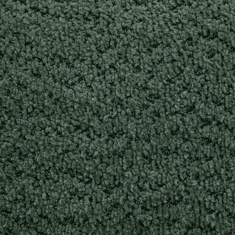 Dark green textured sofa upholstery fabric close-up