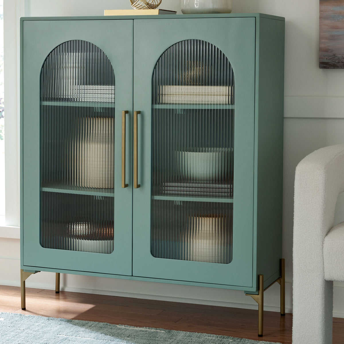 Adwen - Light Green - Accent Cabinet