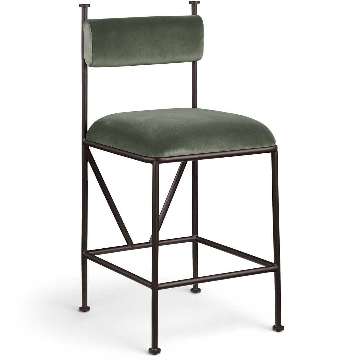 Monarch - Velvet Counter Stool (Set of 2)
