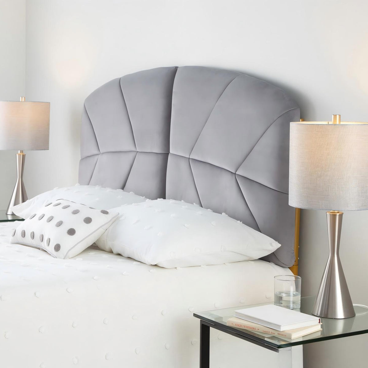 Gemma - Contemporary Table Lamp (Set of 2) - Brushed Nickel