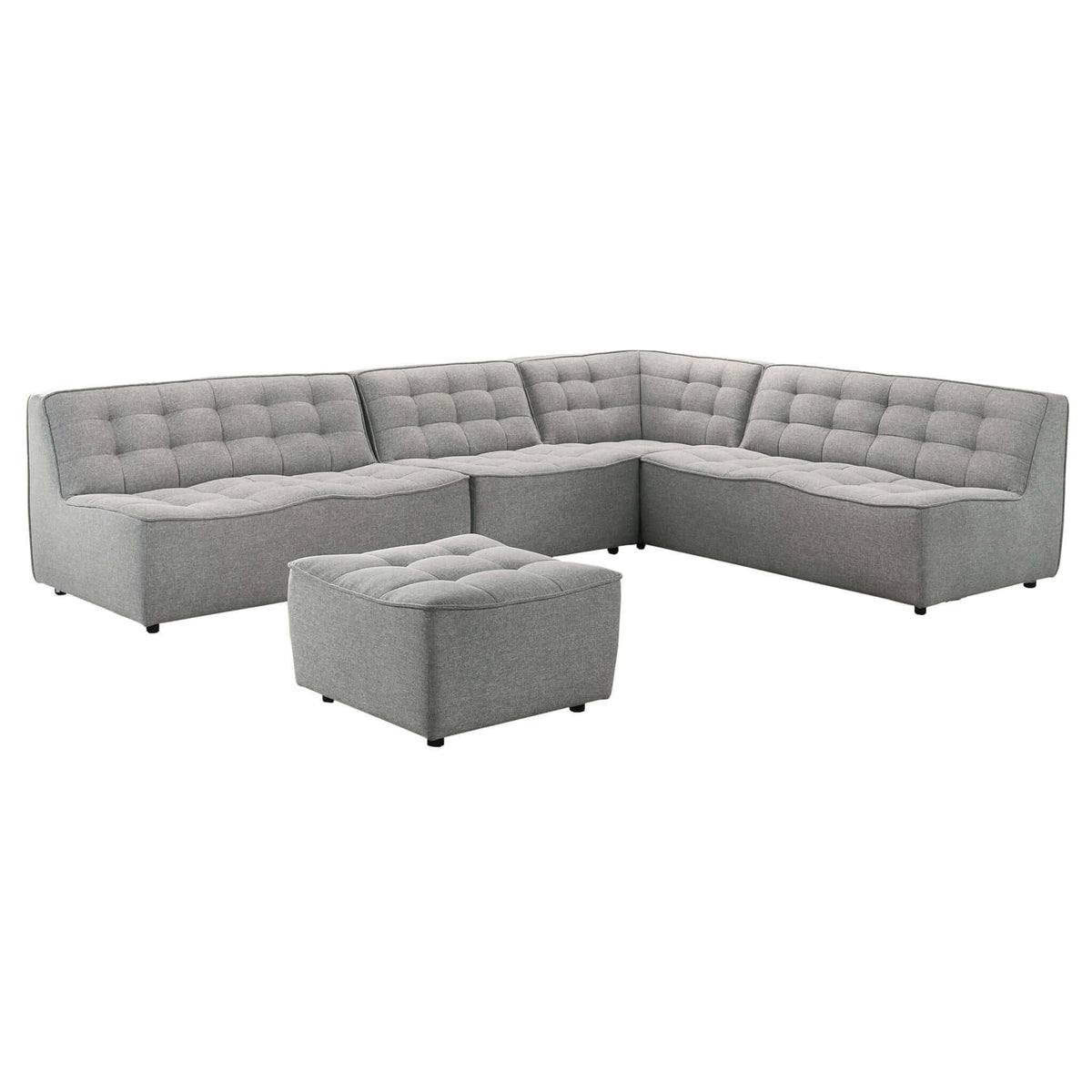 Selen - Corner Sectional Sofa - Light Gray