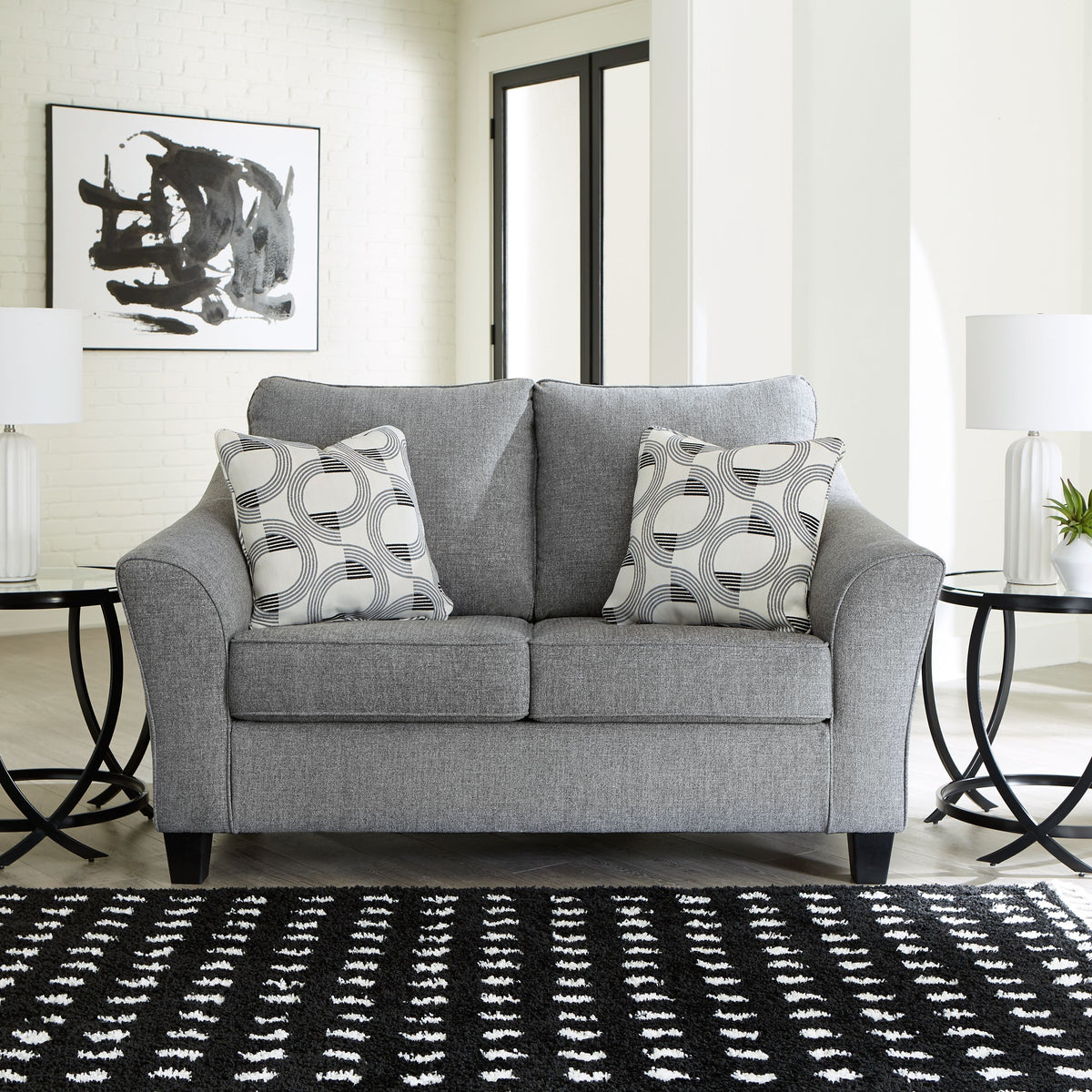 Mathonia - Smoke - Loveseat