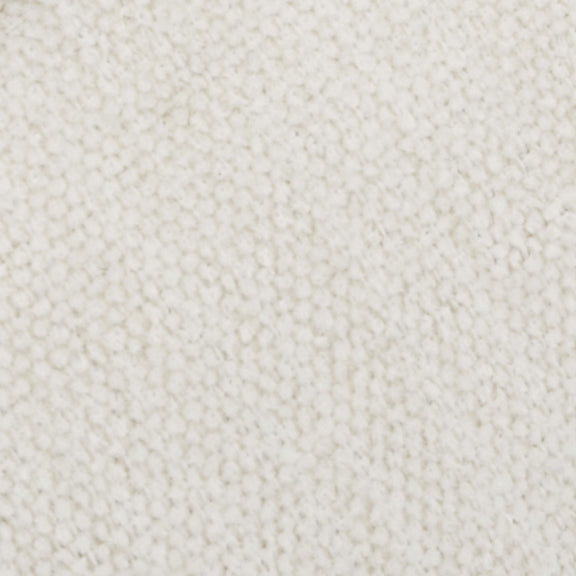 White woven upholstery fabric close-up, textured surface