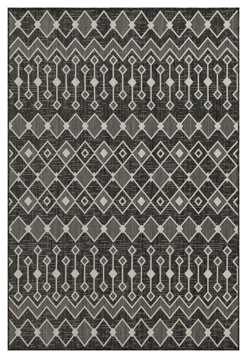 Sunshine - 5'3" X 7'3" Indoor, Outdoor Area Rug - Anthracite
