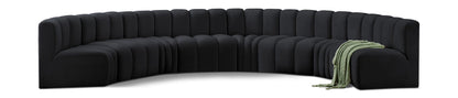 Arc - Velvet 8 Piece U-Shaped Modular Sofa