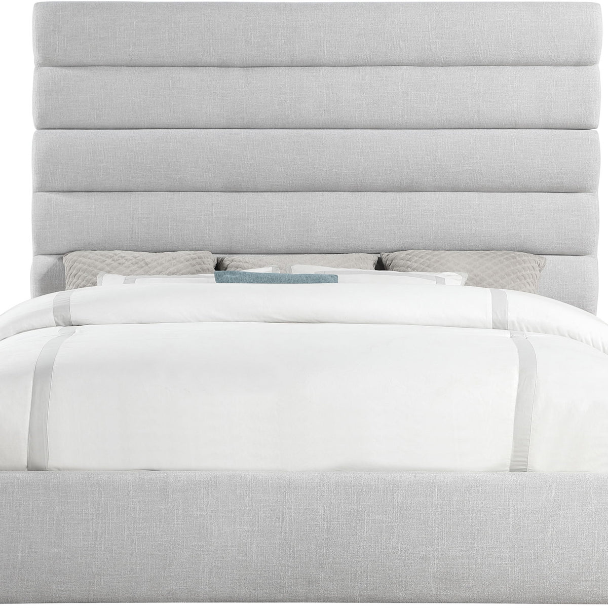 Adam - Linen Fabric Bed With 70.5" Headboard