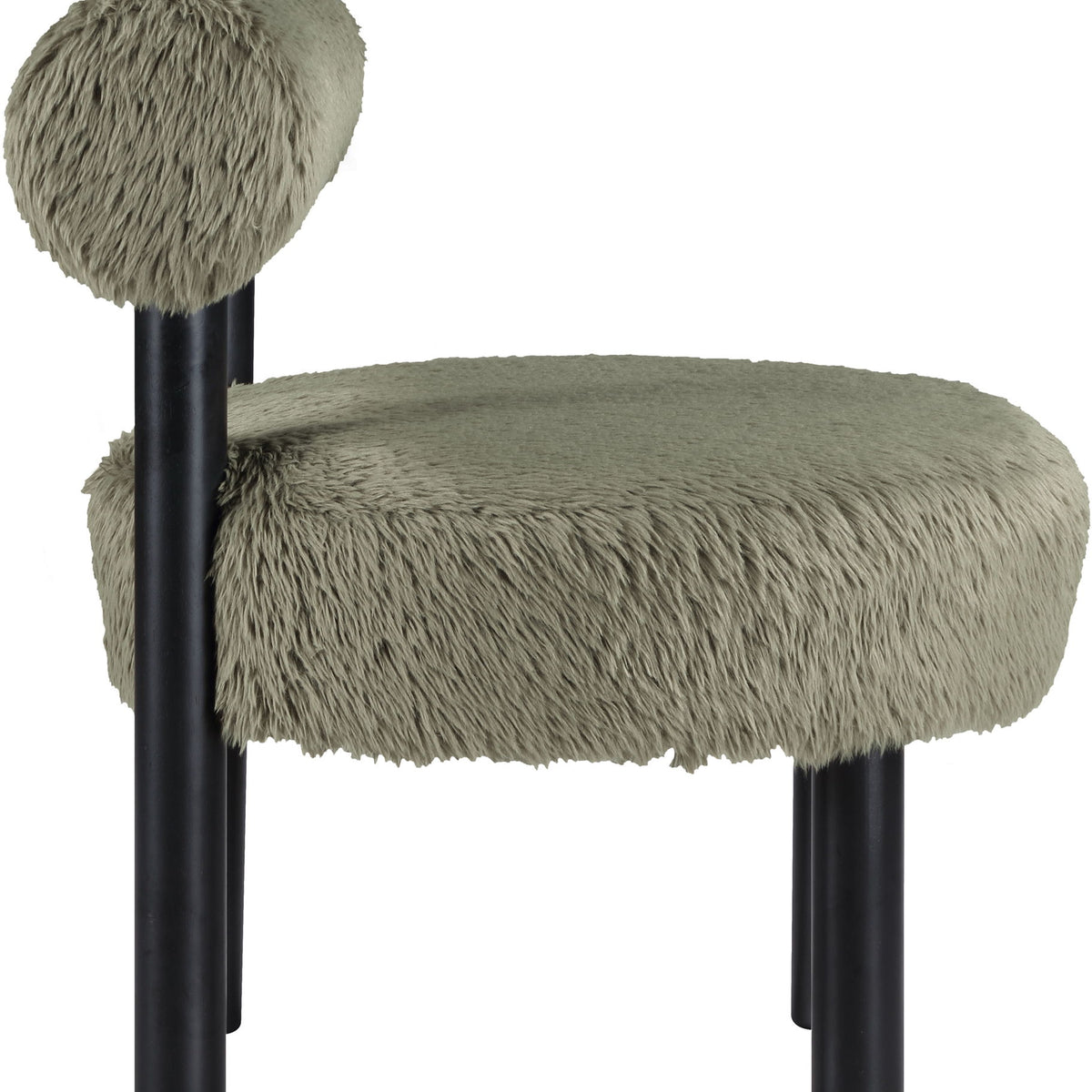 Ambre - Vegan Shearling Fabric Upholstered Accent Chair