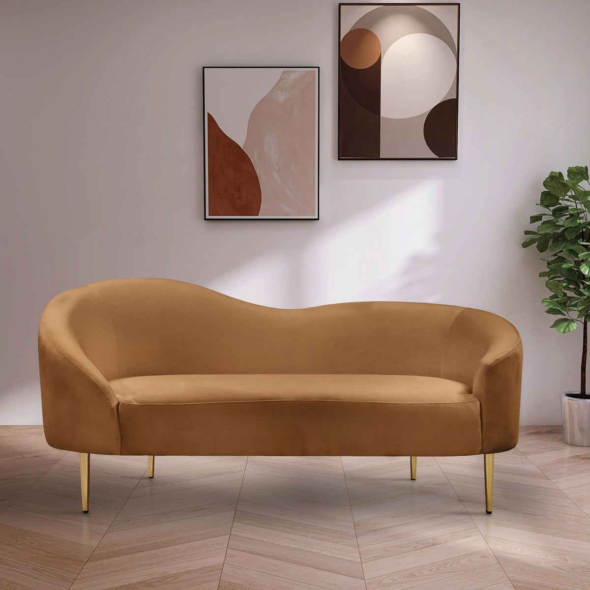 Ritz - Loveseat - Saddle
