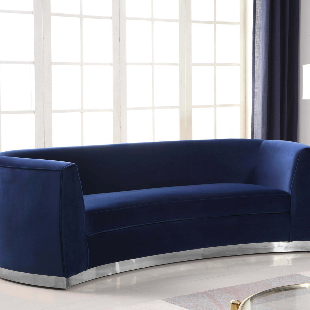 Julian - Sofa with Chrome Base