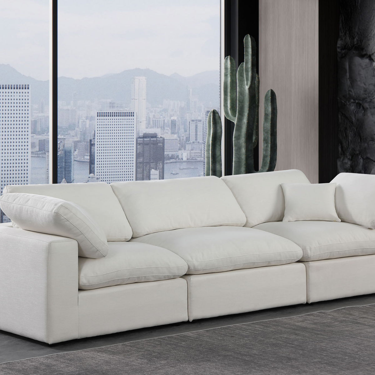 Comfy - Linen Modular Sofa 3 Seats