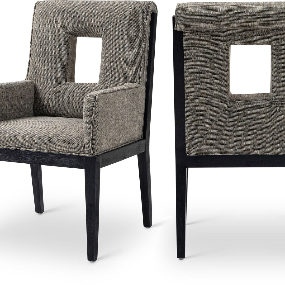 Gwendolyn - Dining Arm Chair With Black Frame