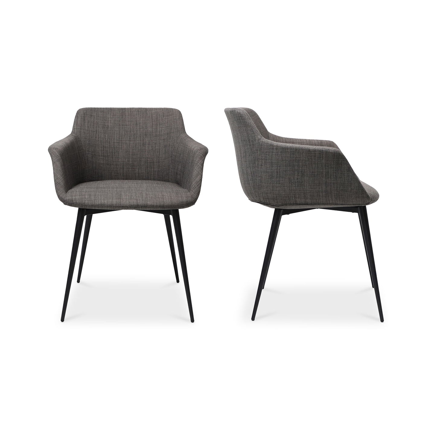 Ronda - Arm Chair Chair (Set of 2) - Dark Gray