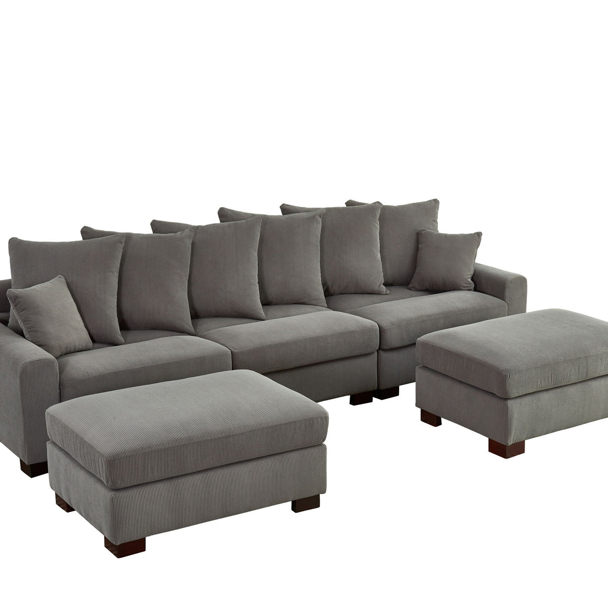 5 Seater Oversized Convertible L & U Shaped Couch