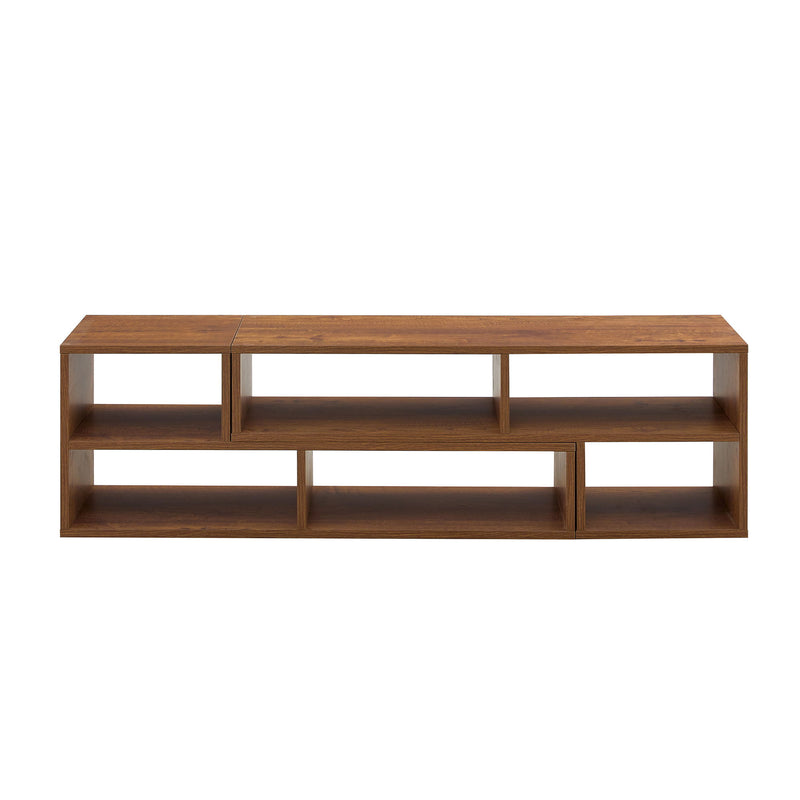 Cube TV Stand With Open Storage And 2 Shelves