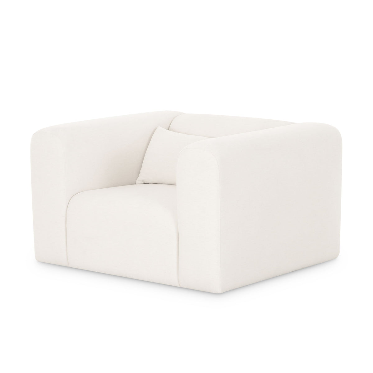 Tarra - Chenille Armchair - Cream