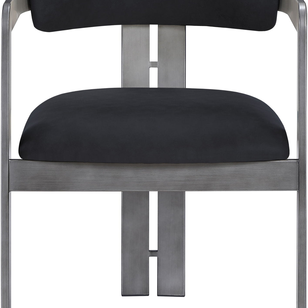Aurum - Vegan Leather Upholstered Dining Chair With Gray Base (Set of 2)