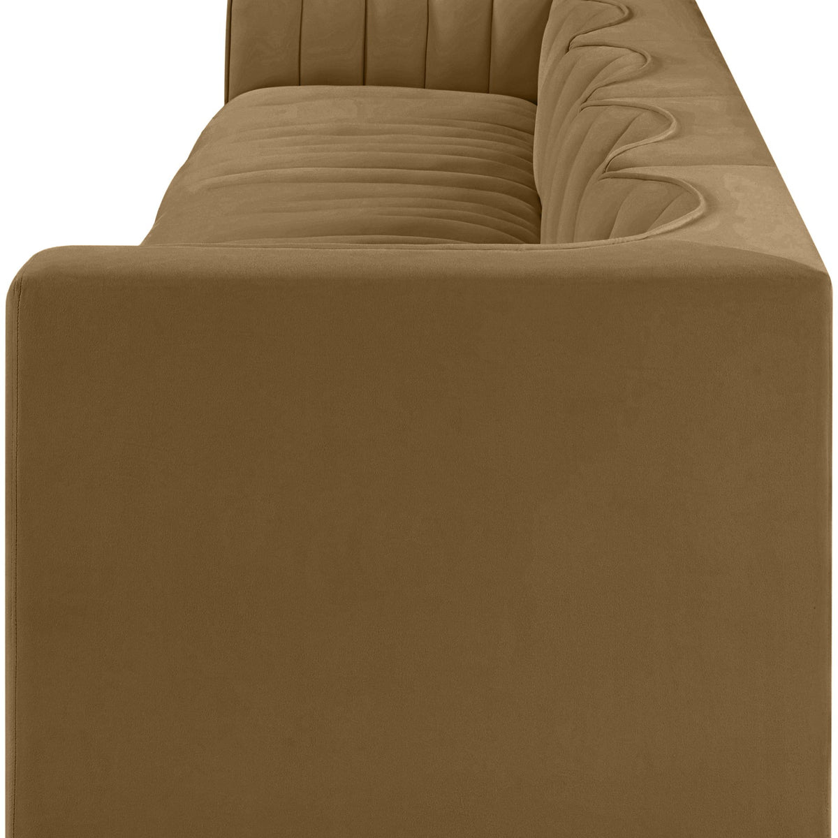 Rummi - Velvet Performance Fabric Upholstered 5 Piece Modular Sofa