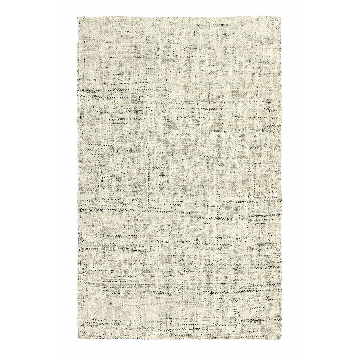 Flatweave area rug, cream beige with fine speckled texture