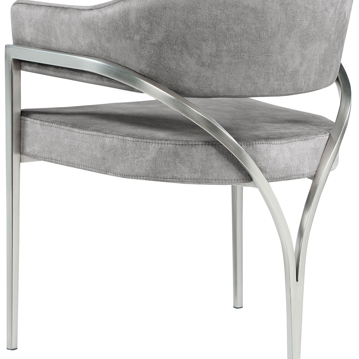 Madelyn - Dining Chair (Set of 2) - Brushed Chrome