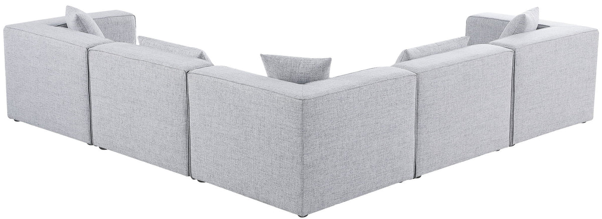 Cube - Linen 5 Piece Modular Corner Sectional