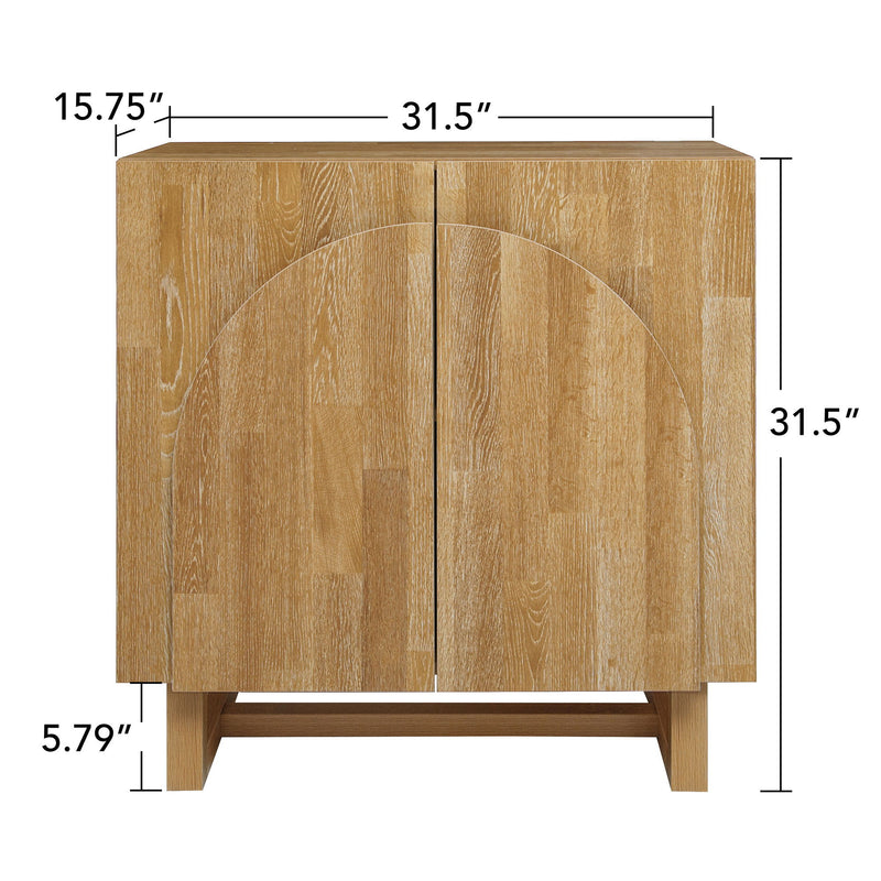 2 Door Cabinet, Suitable For Bedroom - Natural