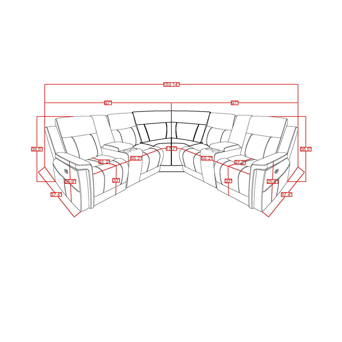 Eco - Sectional - Greige