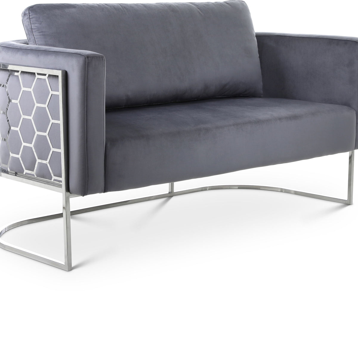 Casa - Loveseat with Chrome Legs