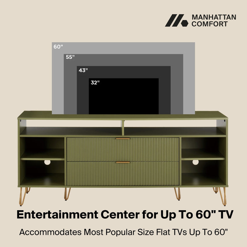 Manhattan Dumbo - Fluted TV Stand
