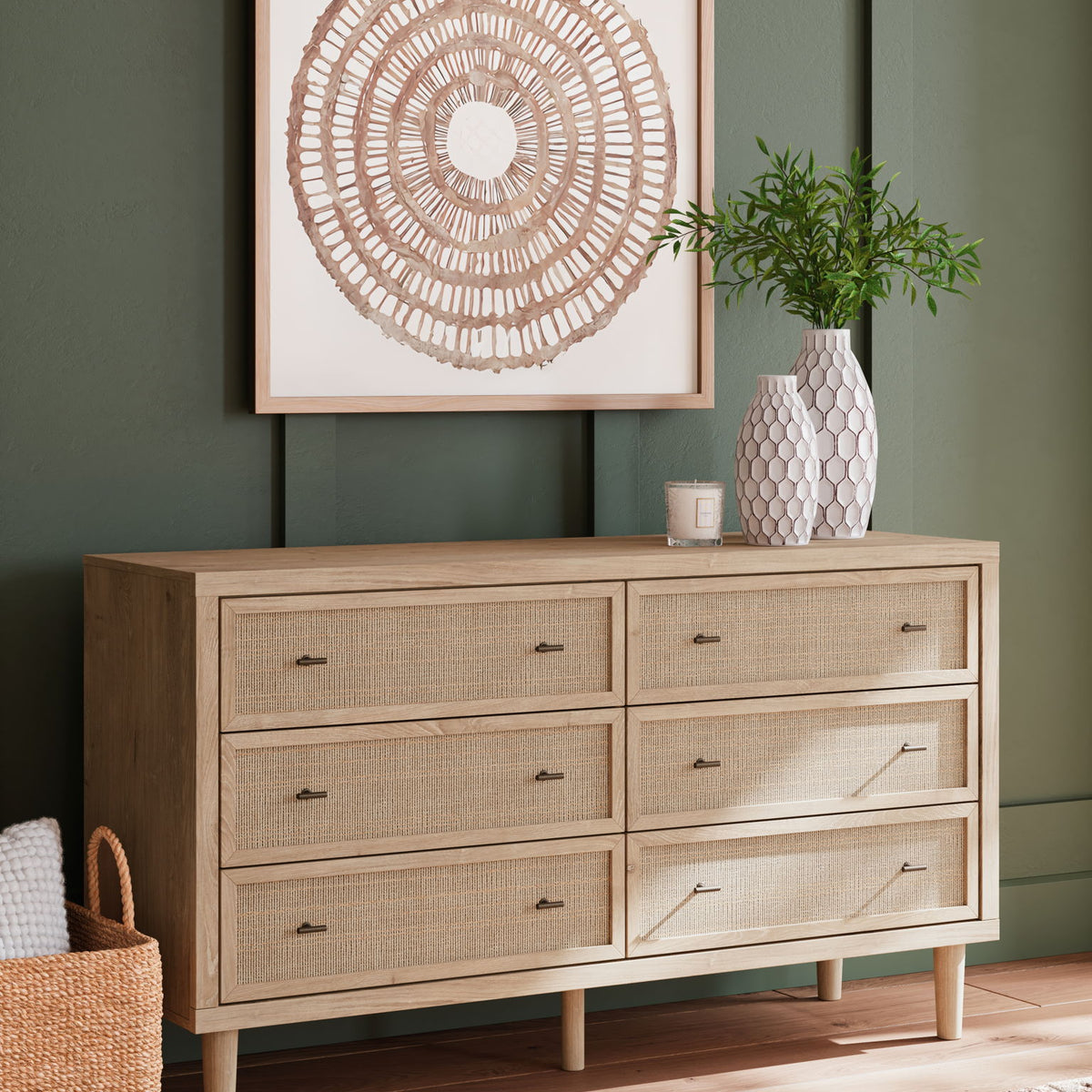 Cielden - Six Drawer Dresser - Two-Tone