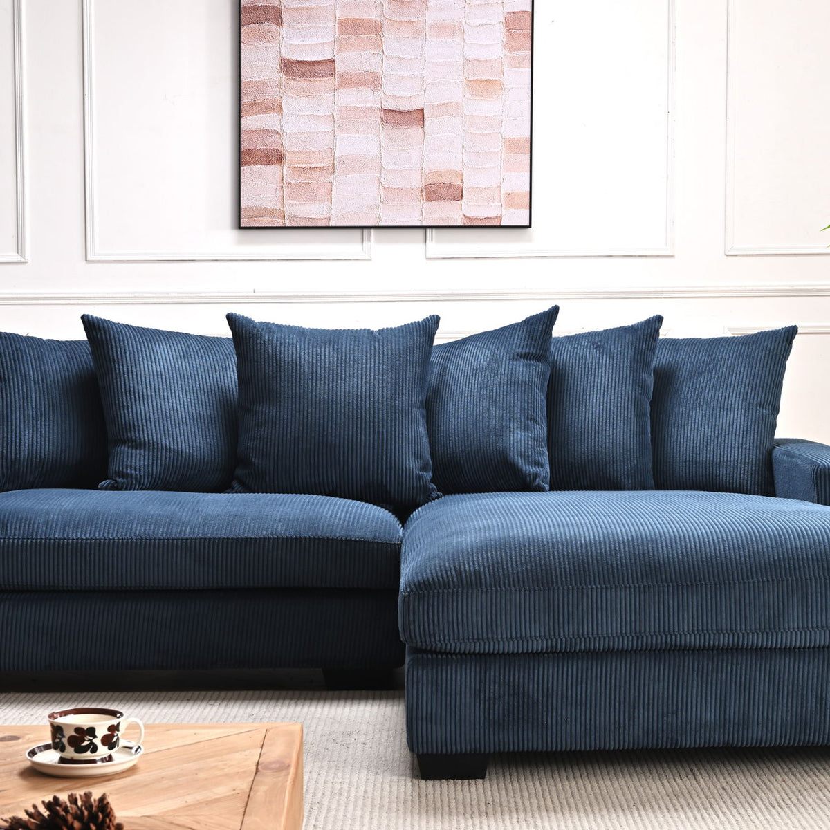 Luxe - Oversized 2 Piece Sectional Couches For Living Room, L Shaped Sofa With Chaise