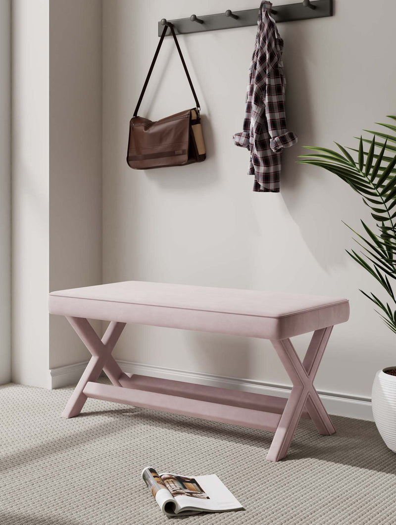 Manhattan Abigail - Velvet Accent Bench