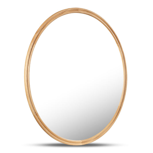 Alcott - Accent Round Mirror Small - Light Brown