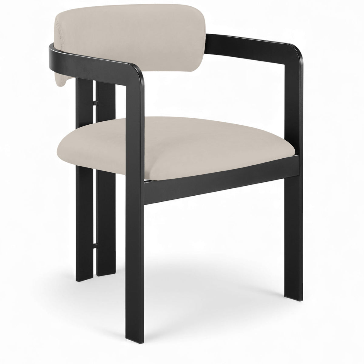 Aurum - Vegan Leather Upholstered Dining Chair (Set of 2) - Taupe