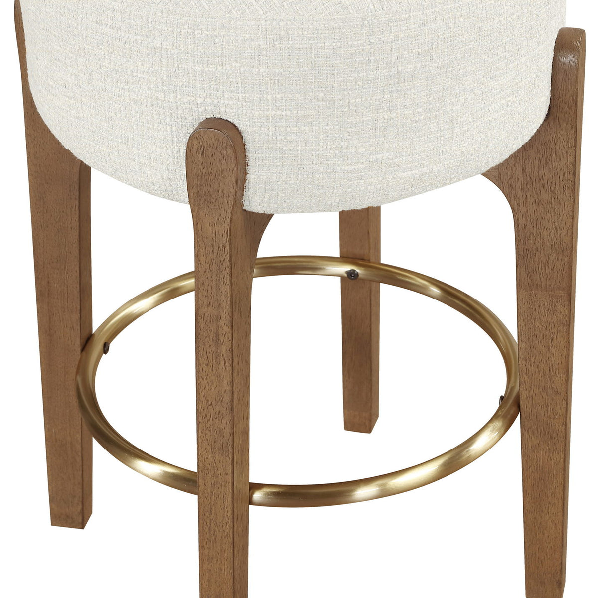 Torino - Backless Counter Stool With Brushed Brown Base (Set of 2)