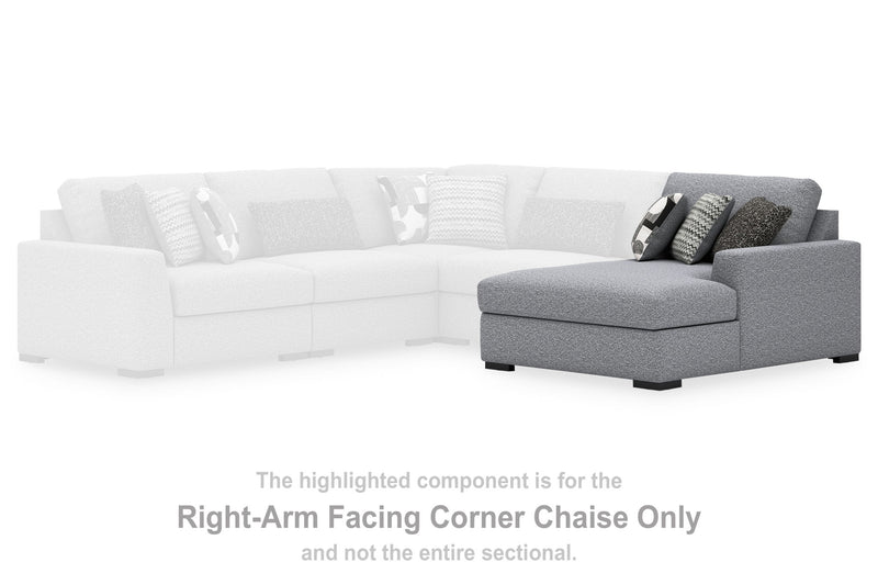 Bealton - RAF Corner Chaise - Salt and Pepper