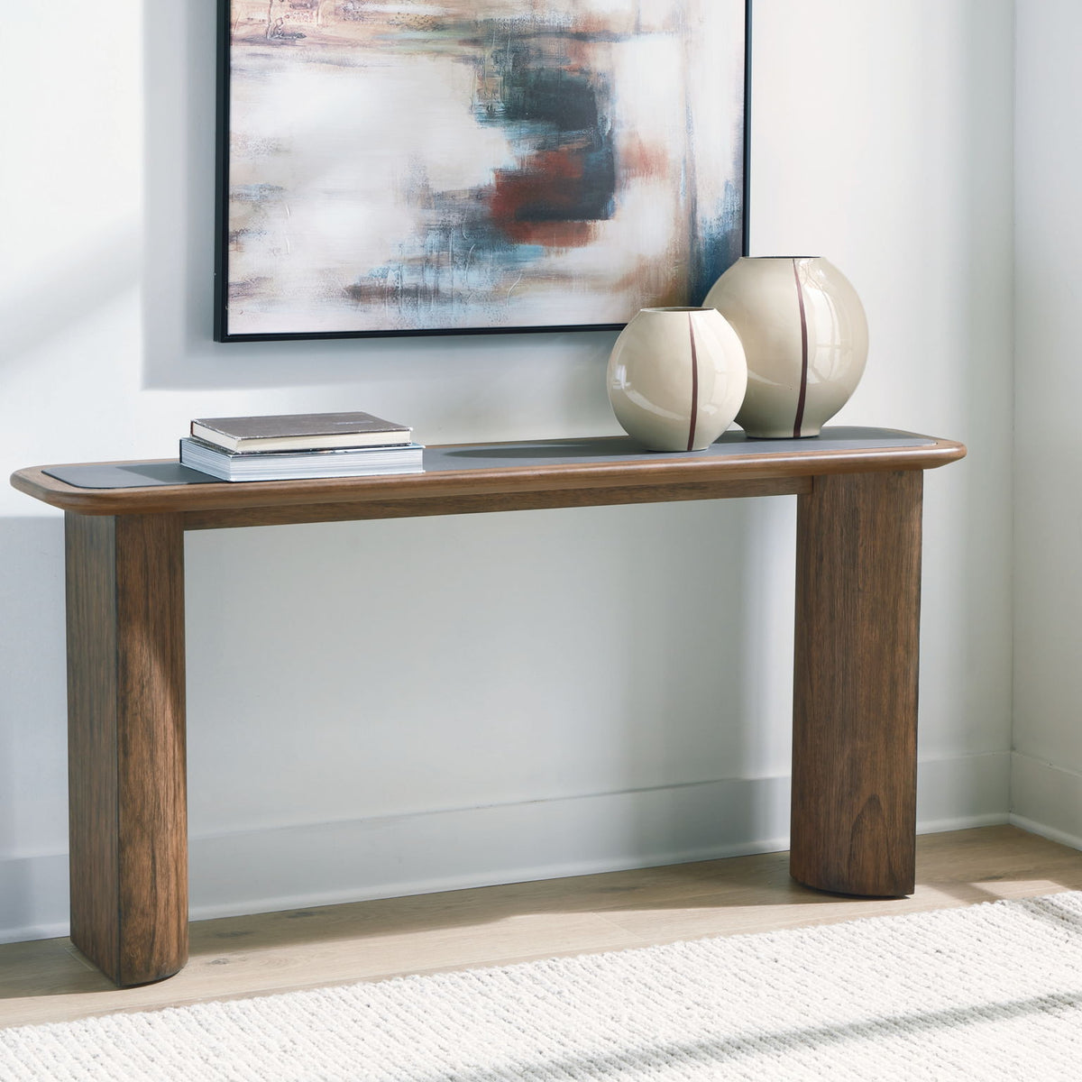 Dontayne - Sofa Table - Warm Brown