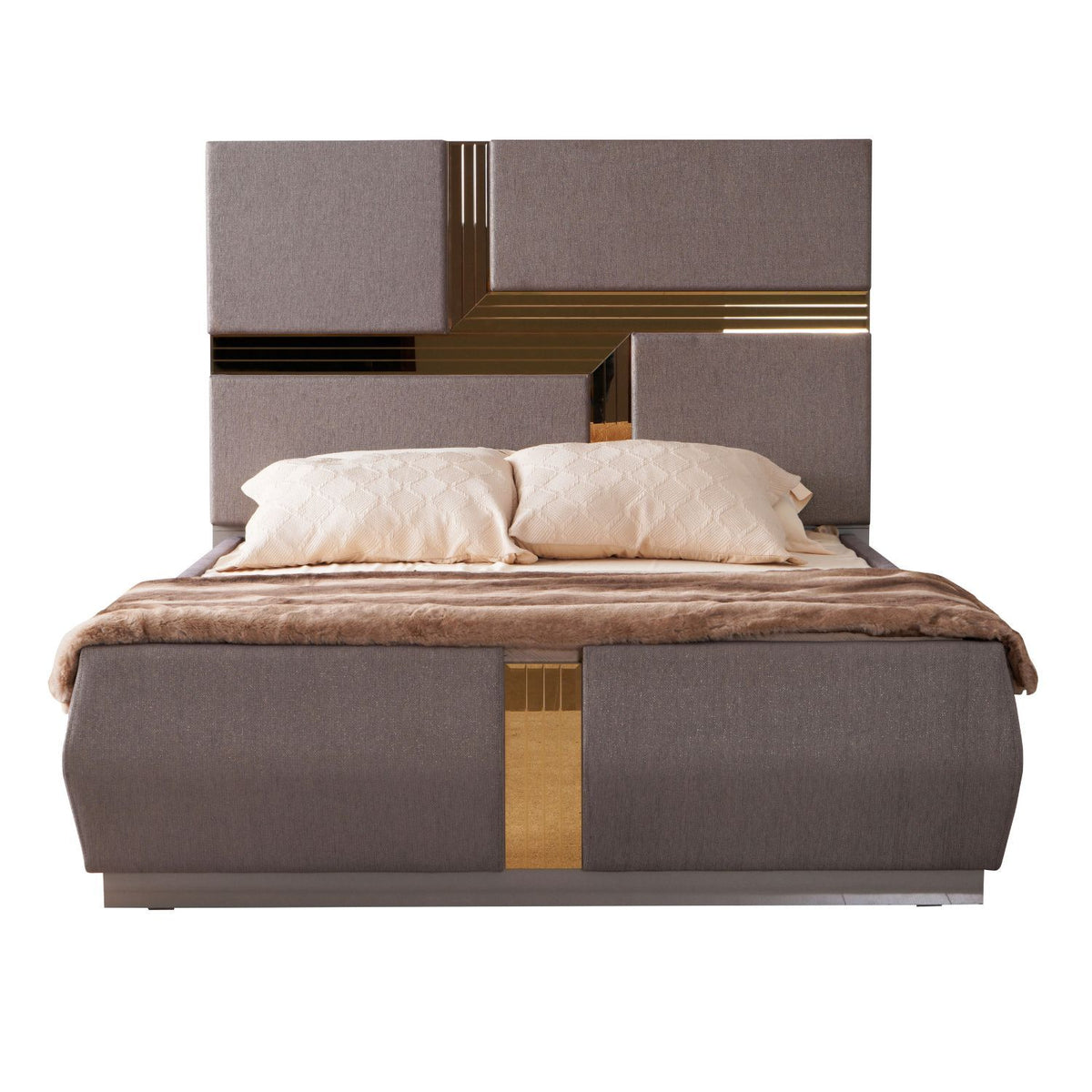 Lorenzo - Queen Size Tufted Upholstered Bed - Gray