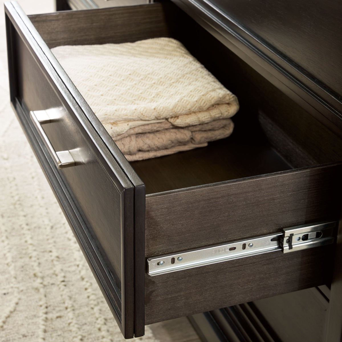 Neymorton - Dark Grayish Brown - Dresser And Mirror