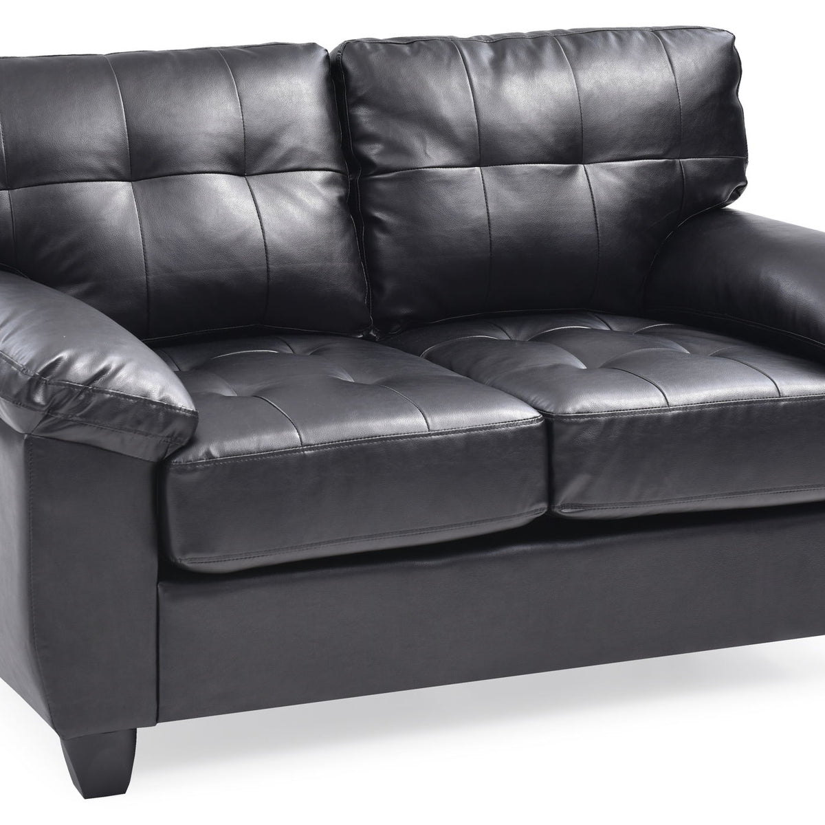 Stylish Loveseat With Padded Arms