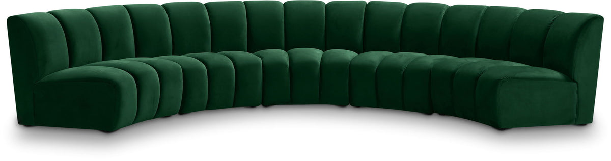 Infinity - 5 Piece Velvet Modular Sectional