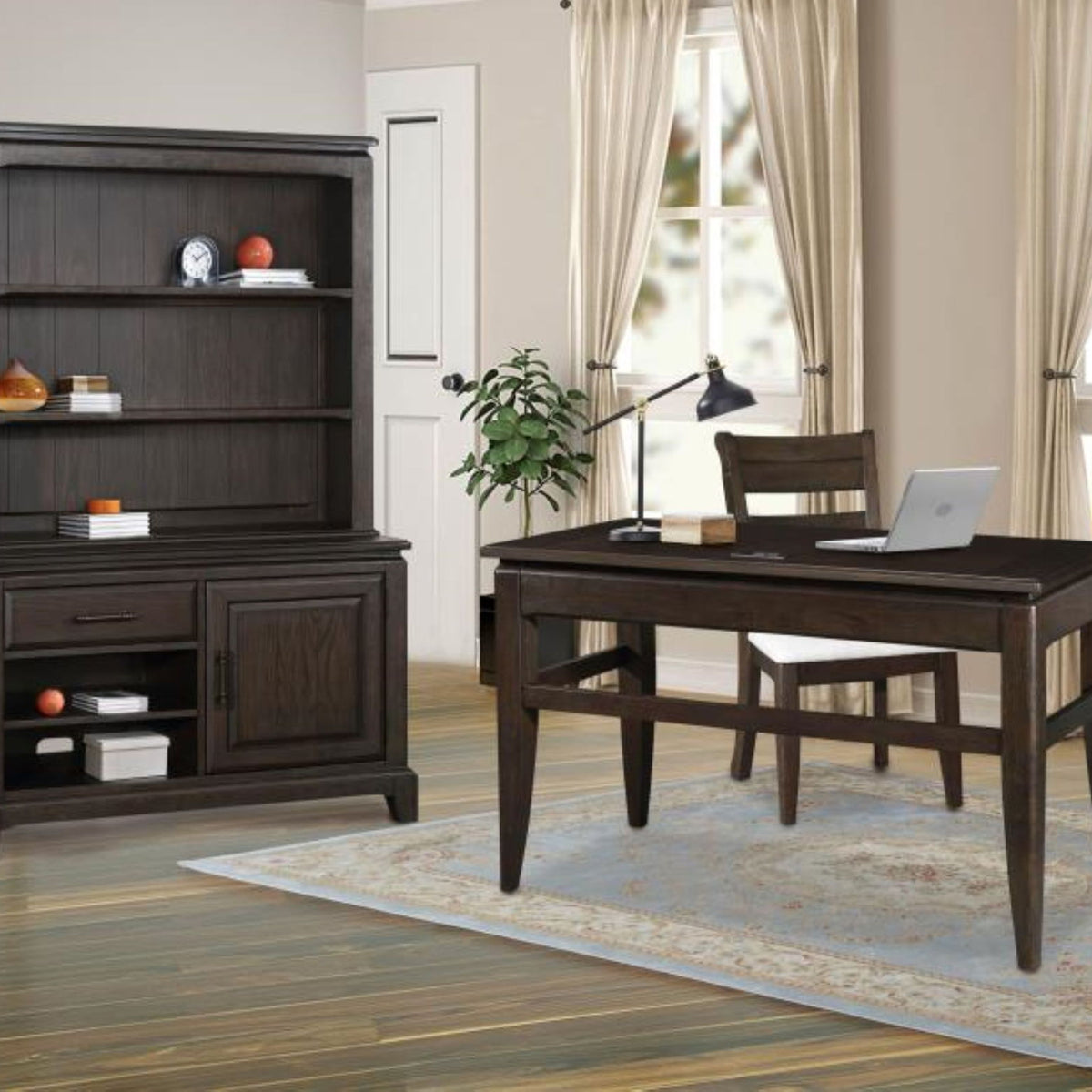 Two Shelf Bookcase Hutch - Chocolate