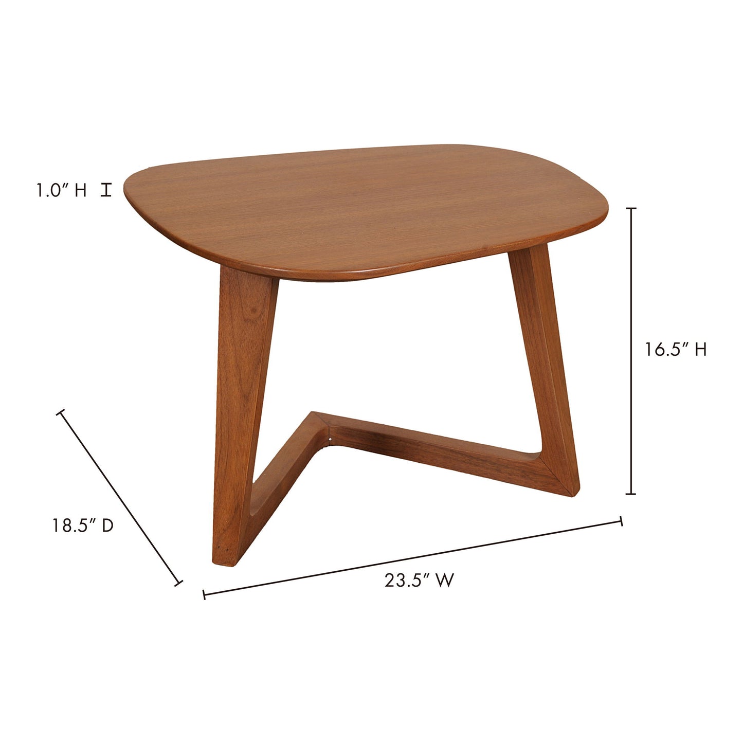 Godenza - End Table - Brown