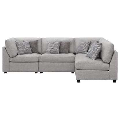 Cambria - 4 Piece Upholstered Modular Sectional Sofa - Gray