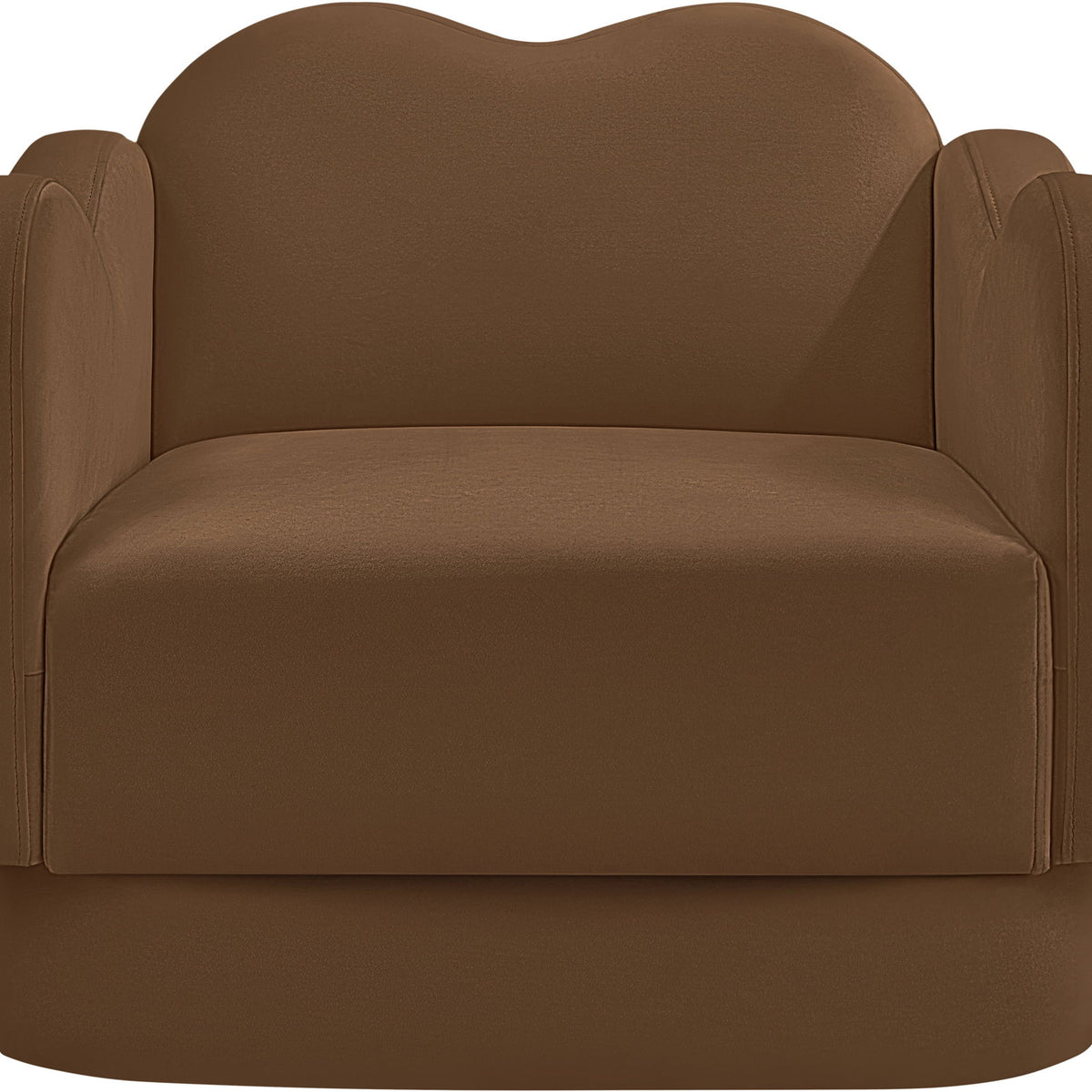 Bloom - Velvet Chair - Saddle