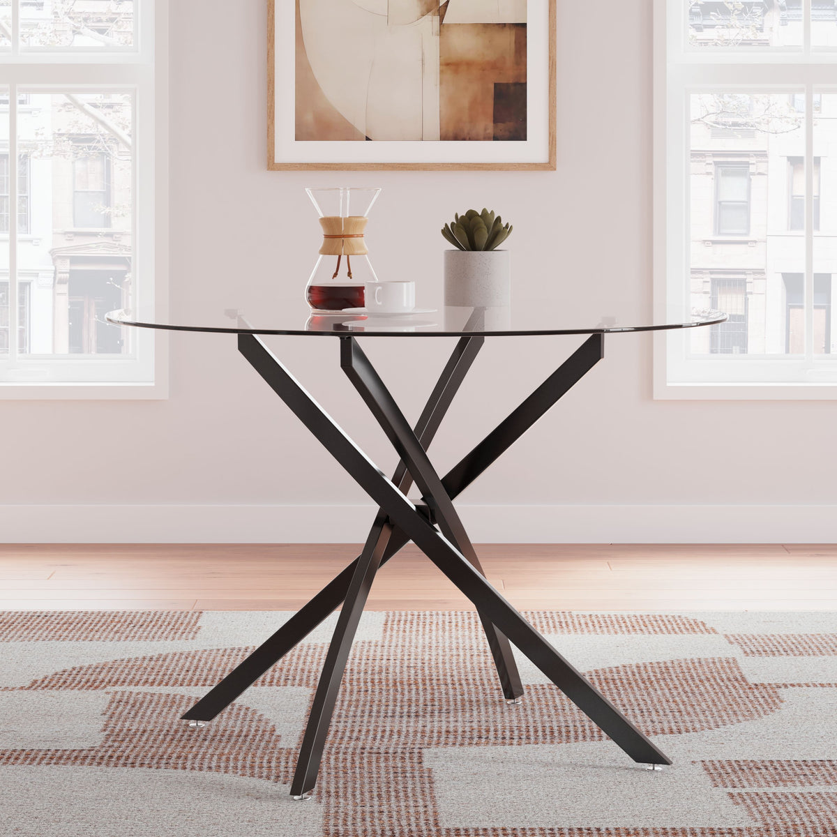 Pharwynn - Black - 5 Pc. - Dining Room Table, 4 Side Chair