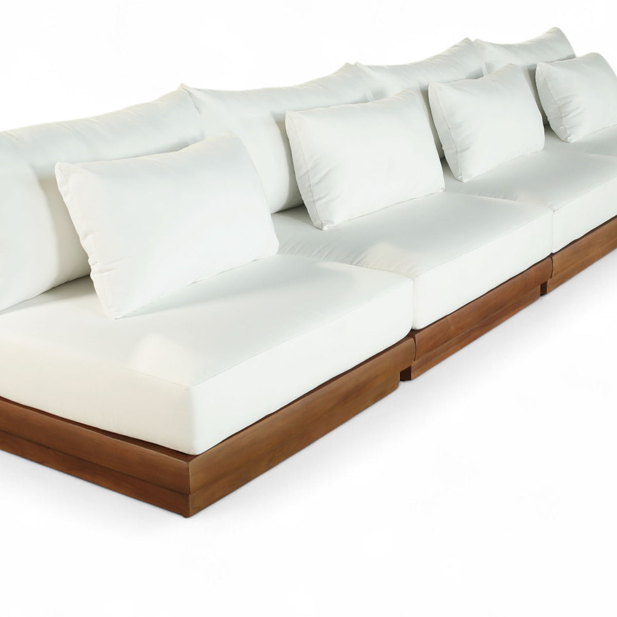 Mirella - 4 Piece Water Resistant Fabric Outdoor Patio Modular Sectional