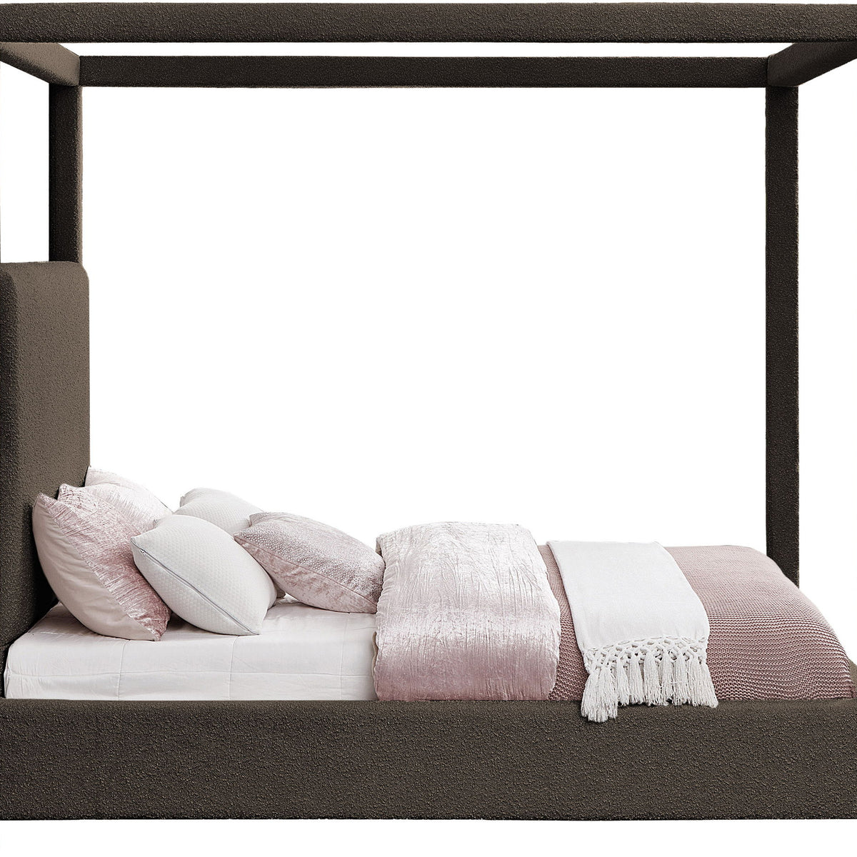 Eden - Boucle Fabric Upholstered Bed
