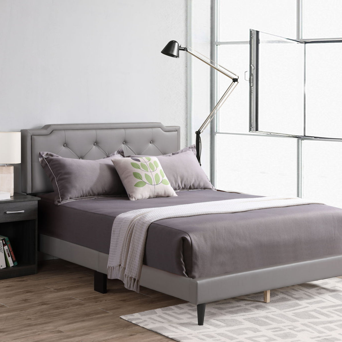 Button Tufted Bed Charming For Cozy Spaces
