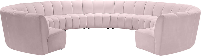 Infinity - 11 Piece Velvet Modular Sectional