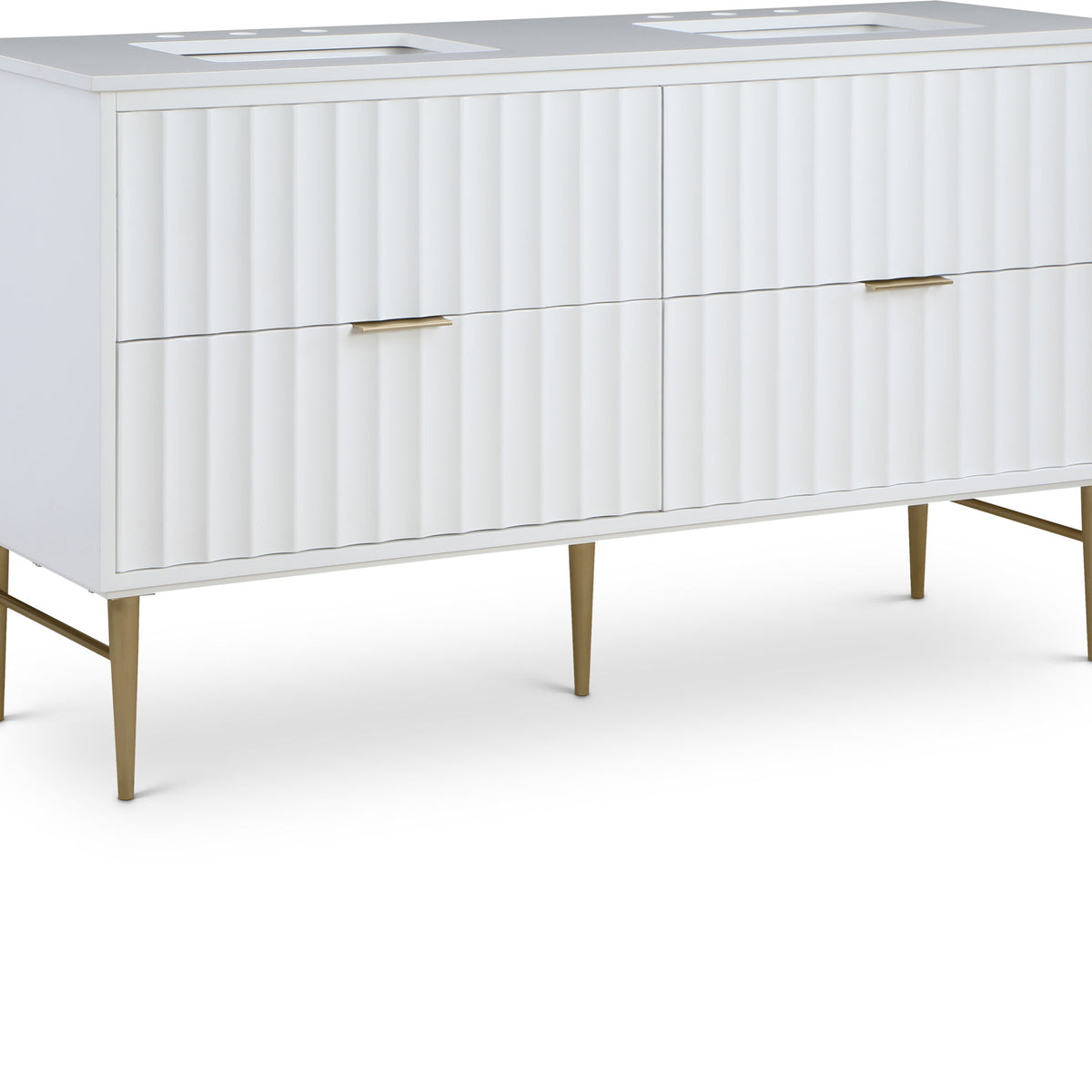 Modernist - Bathroom Vanity With Gold Legs